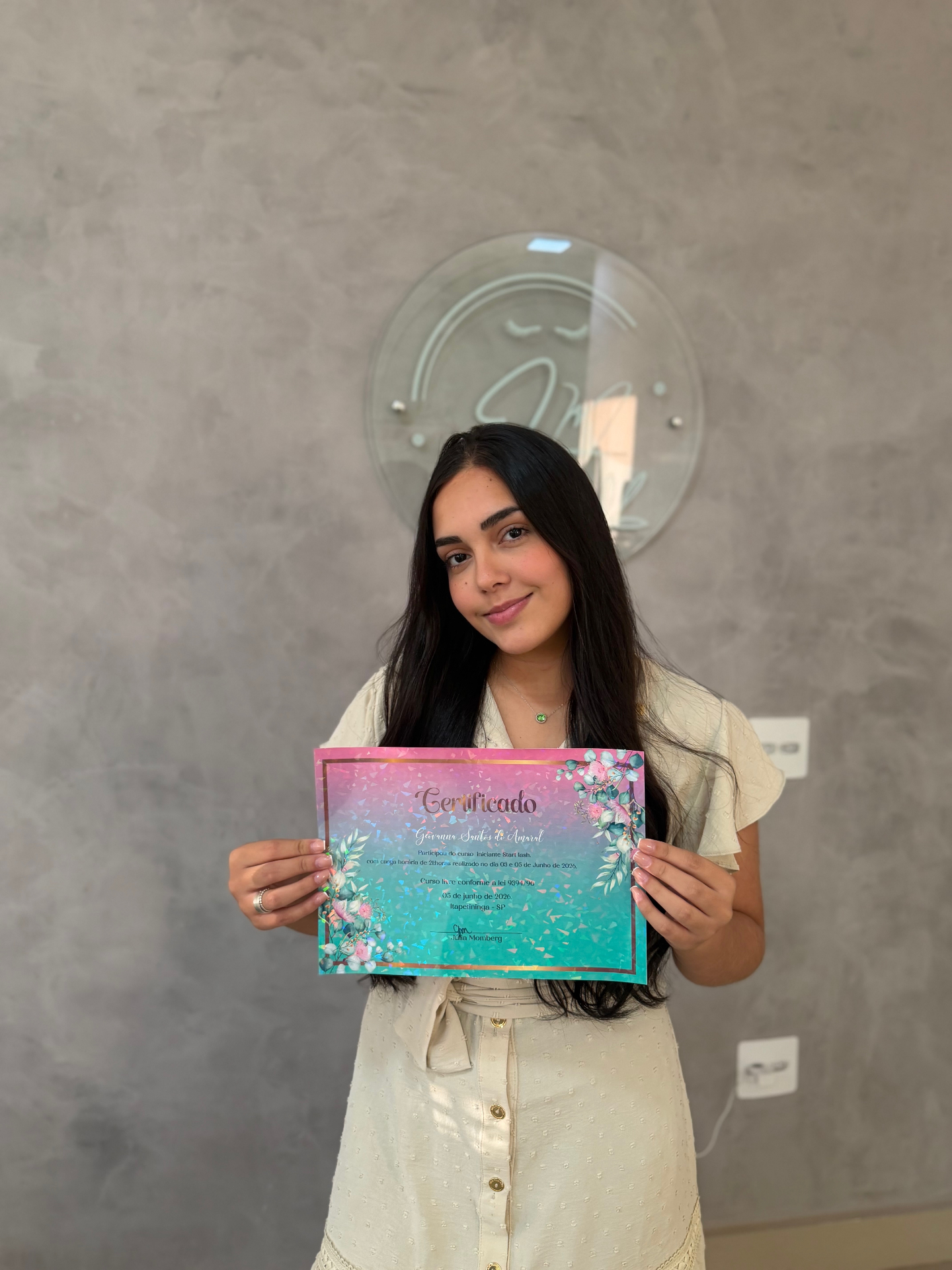Aluna certificada Start Lash