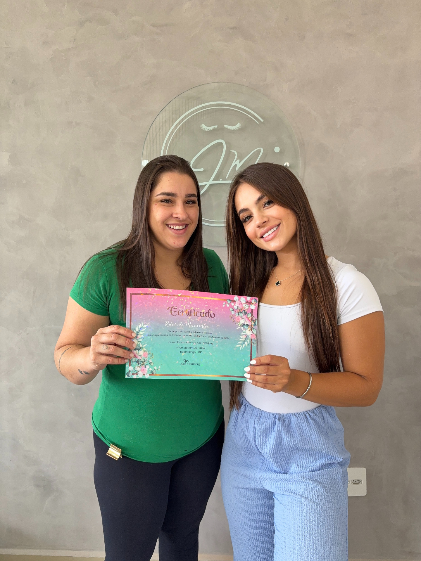 Aluna certificada com Ana Júlia